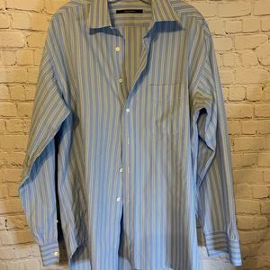 Billy Reid Button Front Shirt, XXL